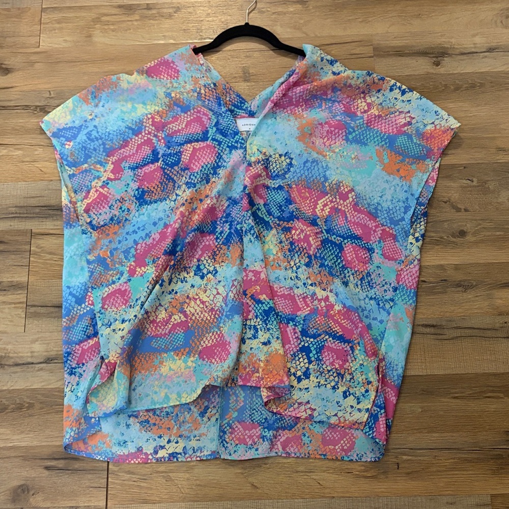 Adrienne Multicolor Abstract Blouse